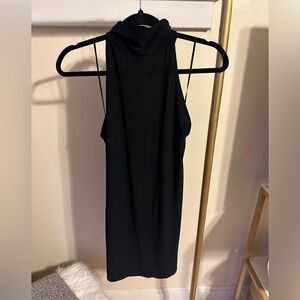 Black high neck halter dress - size large